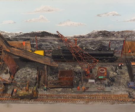 En nedlagda kolgruvan Black Mountains Coal Mine